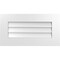 Ekena Millwork Vertical Surface Mount PVC Gable Vent: Non-Functional, w/ 3-1/2"W x 1"P Standard Frame, 26"W x 14"H GVPVE26X1401SN - alternate 1